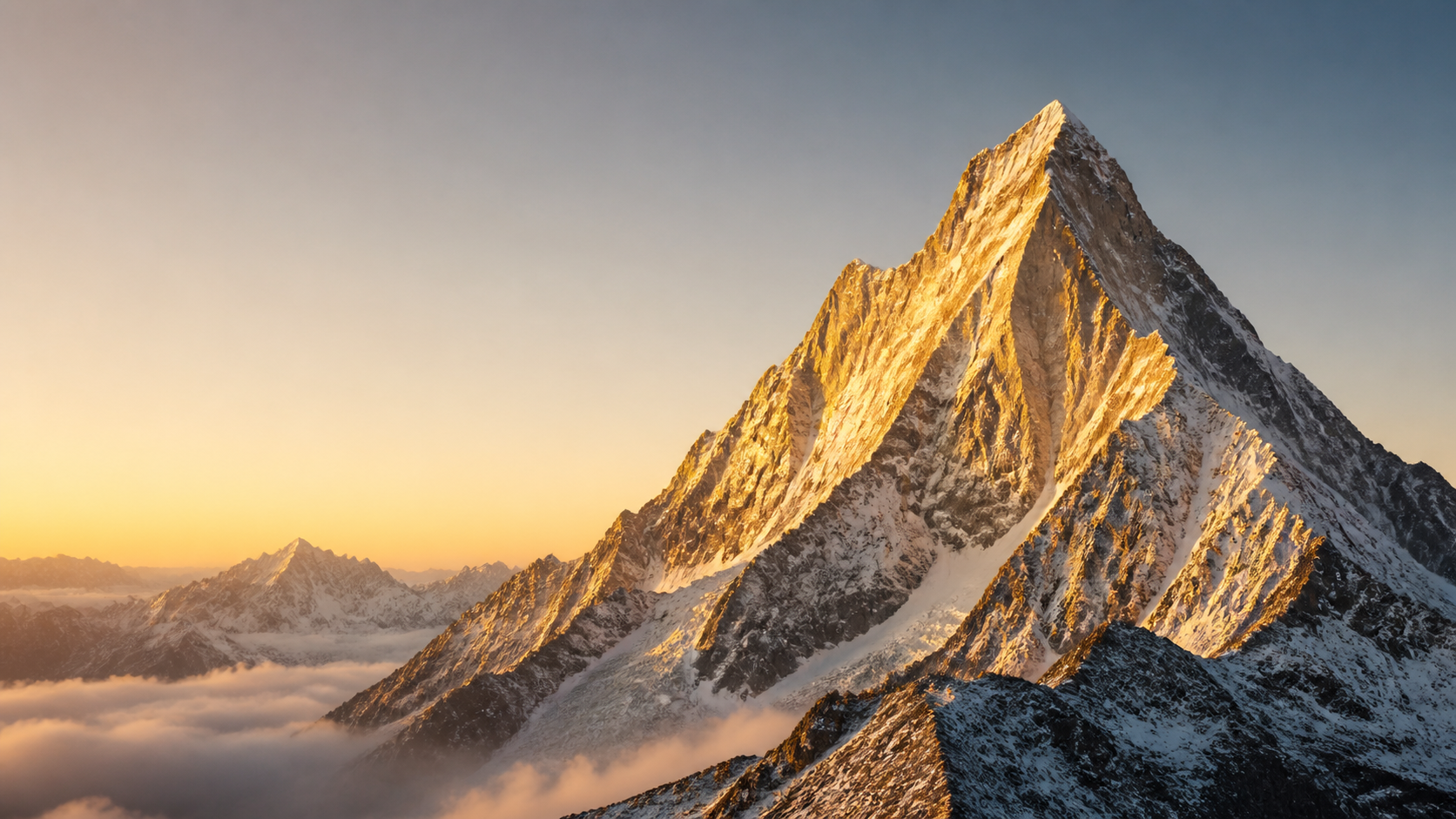 Montañas doradas del Himalaya
