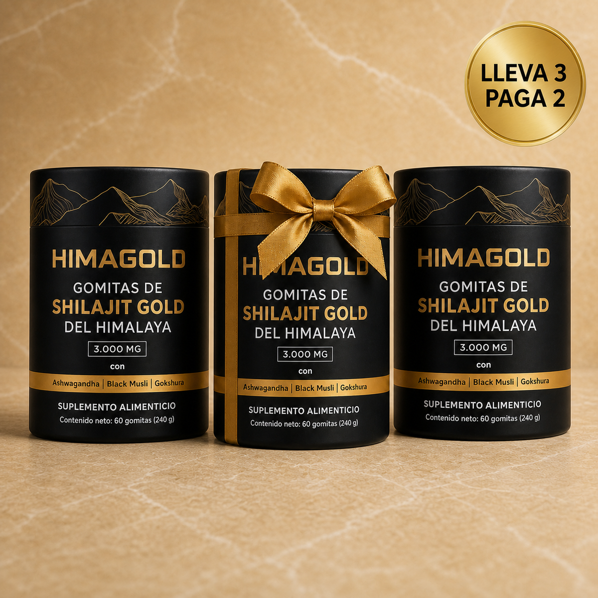 Oferta HIMAGOLD 3×2: lleva 3 frascos y paga 2