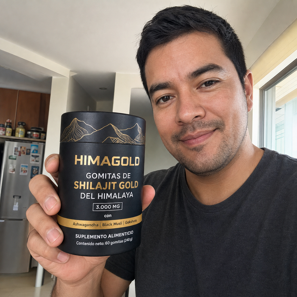 HIMAGOLD sostenido en una foto natural