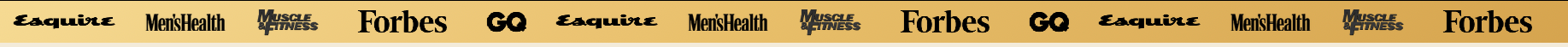 Esquire, Men’s Health, Muscle & Fitness, Forbes y GQ